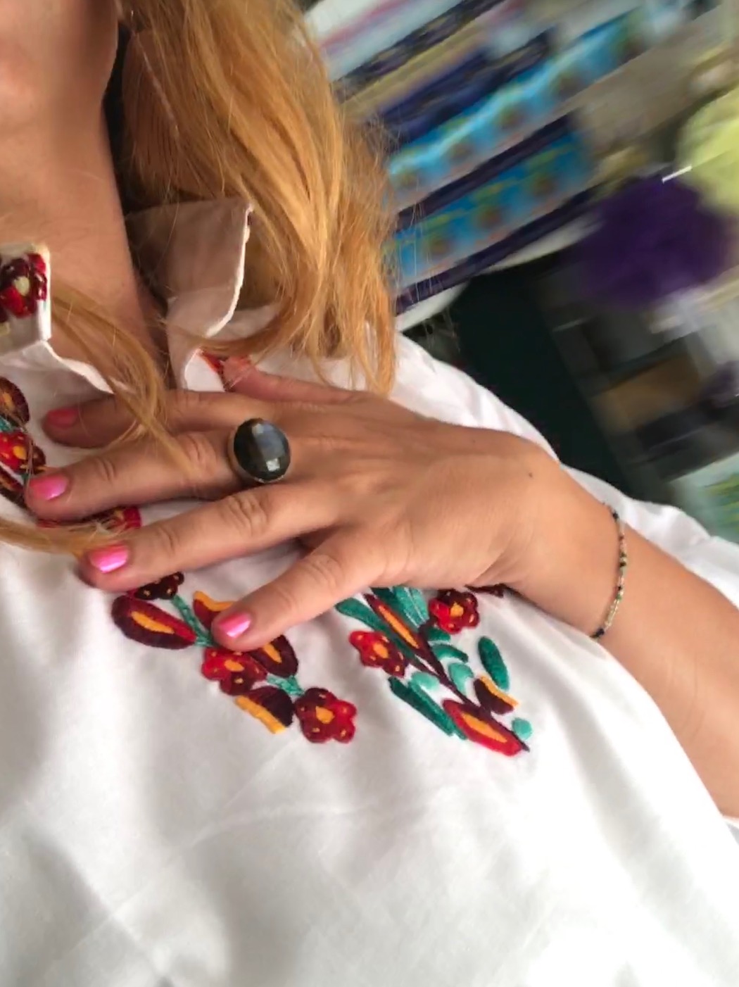 hand embroidery, mljet embroidery, dubrovnik embroidery, hand embroidered shirt 